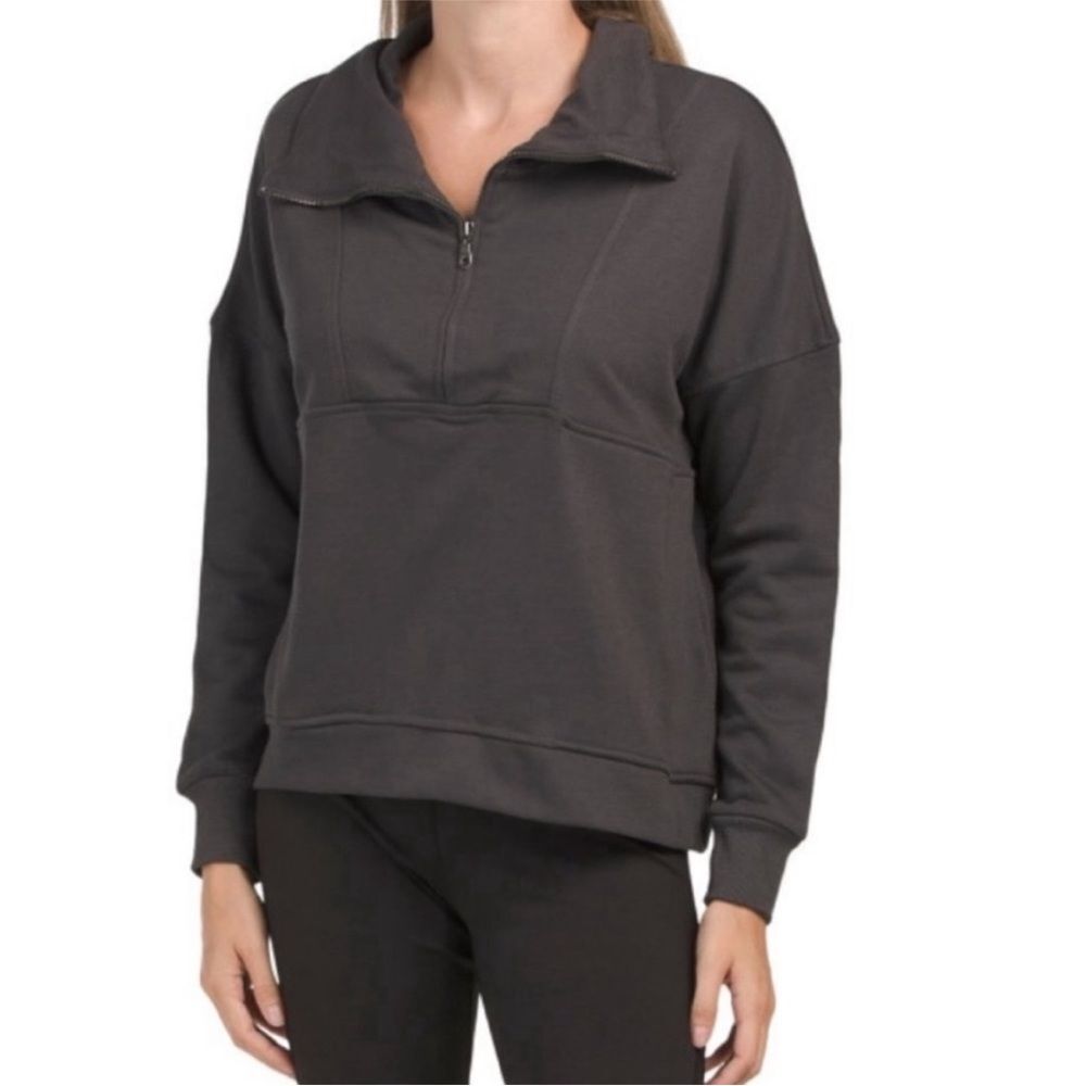 Wilo the Label Bella Zip Pullover Green Size Small